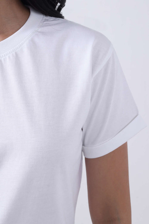 WOMEN WHITE COTTON T-SHIRT