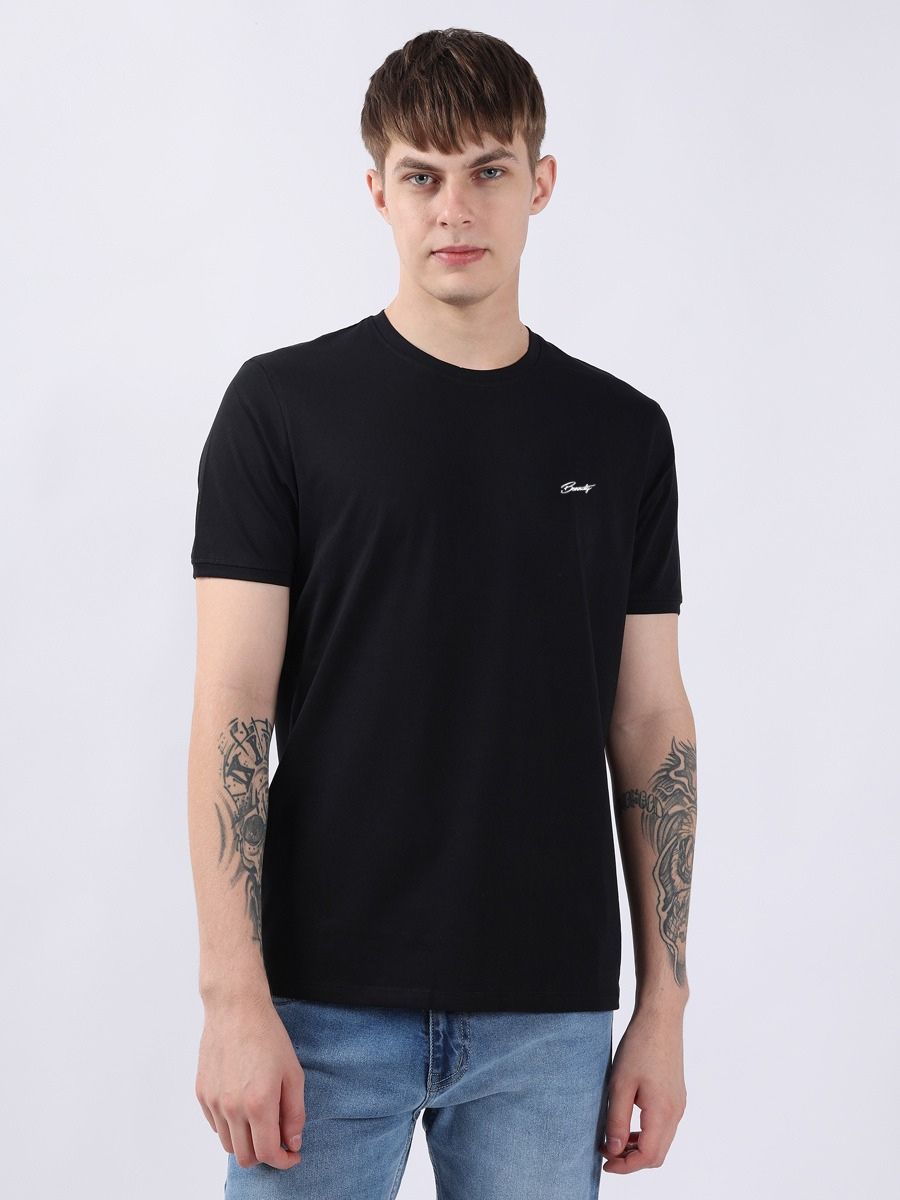 Men’s Black Round Neck T-Shirt
