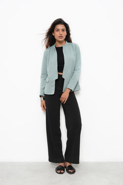 WOMEN PISTA HIGH COLLAR FRONT OPEN BLAZER