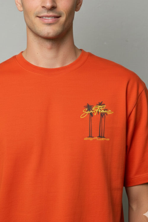 Rusty Printed Oversize T-shirt