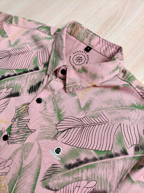 Pink coloured printed shirt