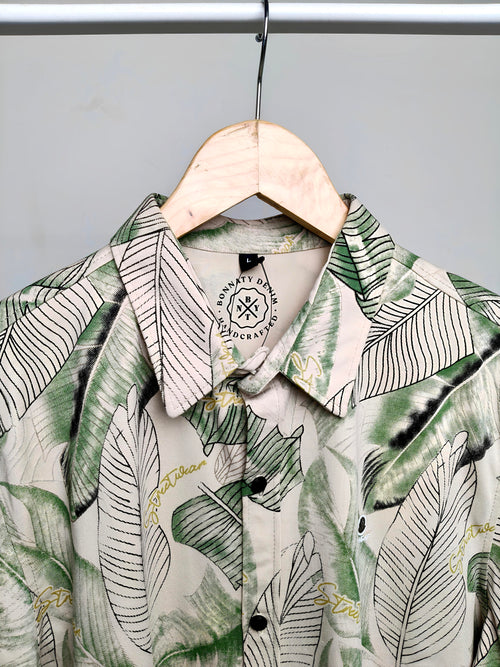 Cream coloured printed shirt