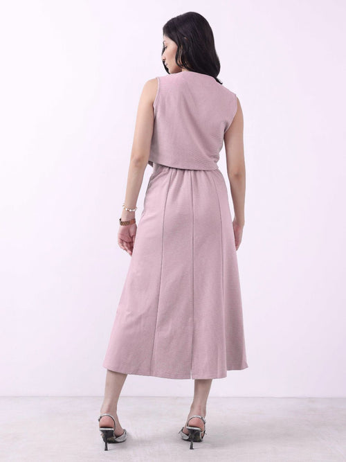 PINK VEST & SKIRT CO-ORD SET