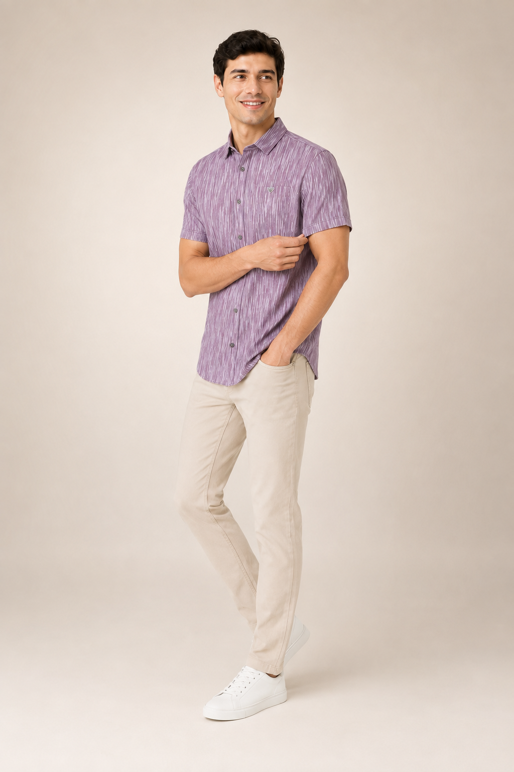 Lilac Casual Shirt
