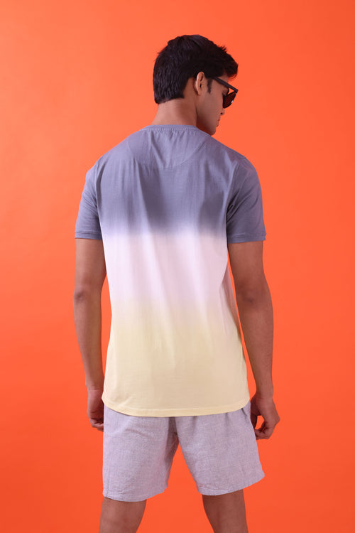 WANDERER DUAL TONE DYED LEMON T-SHIRT