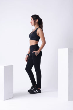 BLACK HIGH RISE FUNCTIONAL LEGGINGS