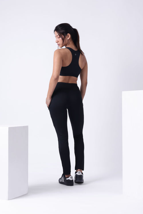 BLACK HIGH RISE FUNCTIONAL LEGGINGS