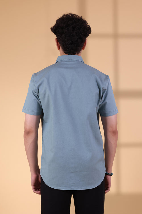 PISTA DOUBLE POCKET SOLID SHIRT