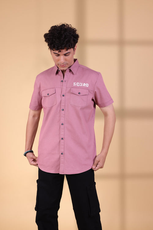 ONION DOUBLE POCKET SOLID SHIRT