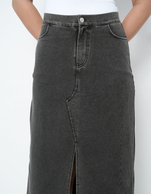 Black Skirt With Front Slit