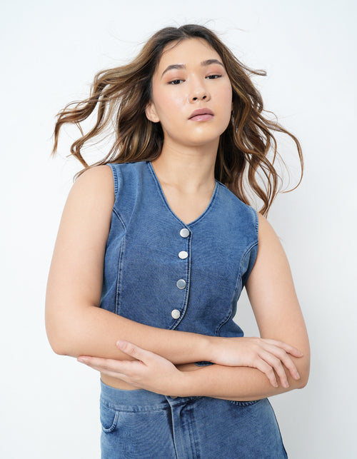 Denim Waist Coat