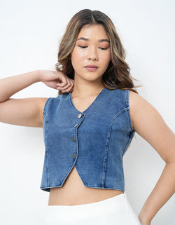 Denim Waist Coat