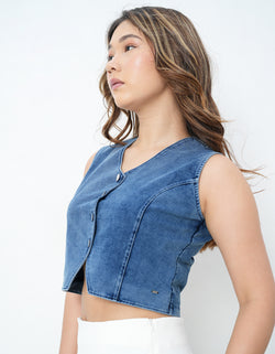 Denim Waist Coat