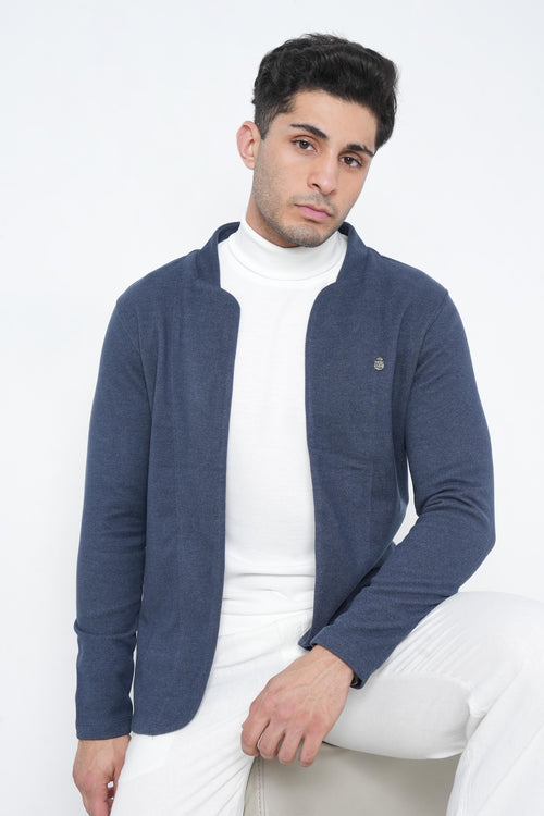 Indigo Regular Fit Casual Cardigan