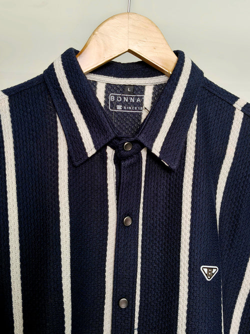 Charcoal & White Stripe Shirt