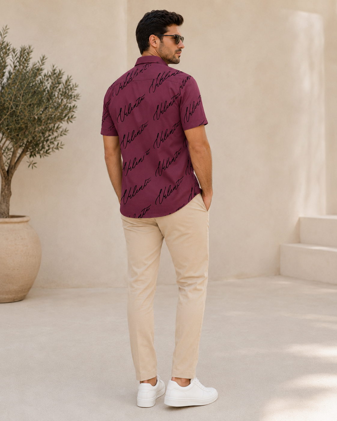 Deep Wine Casual Shirt-3