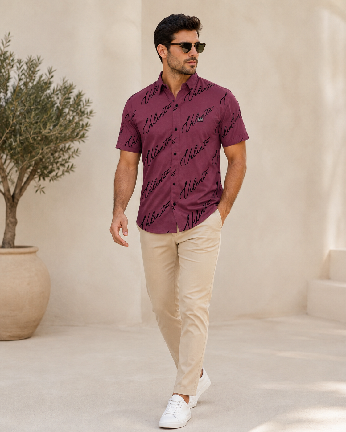 Deep Wine Casual Shirt