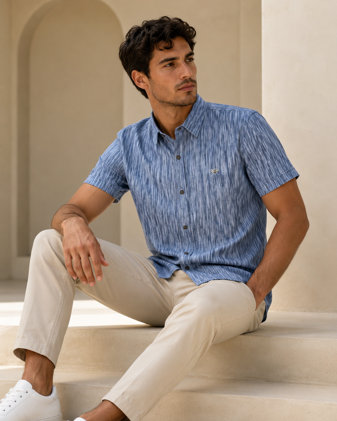 Royal Blue Casual Shirt