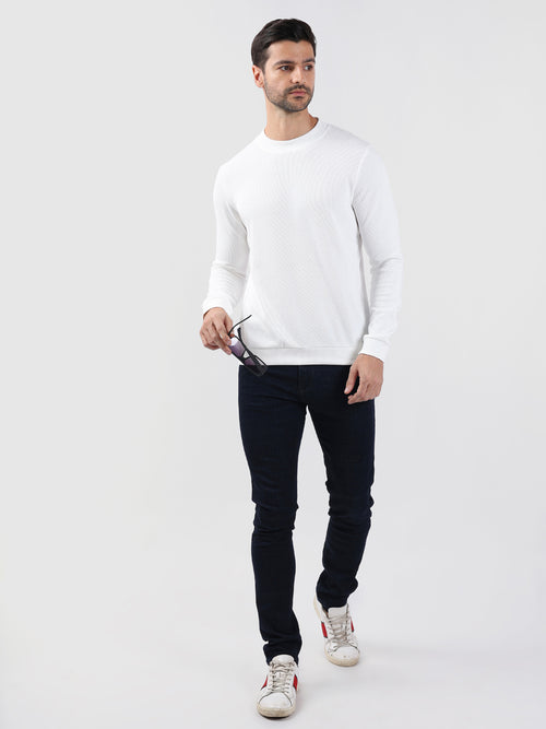 OFFWHITE PLAIN HIGHNECK SWEATSHIRT