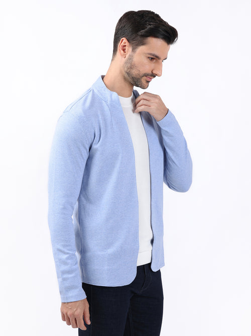 SKY JACQUARD KNIT LIGHTWEIGHT CARDIGAN