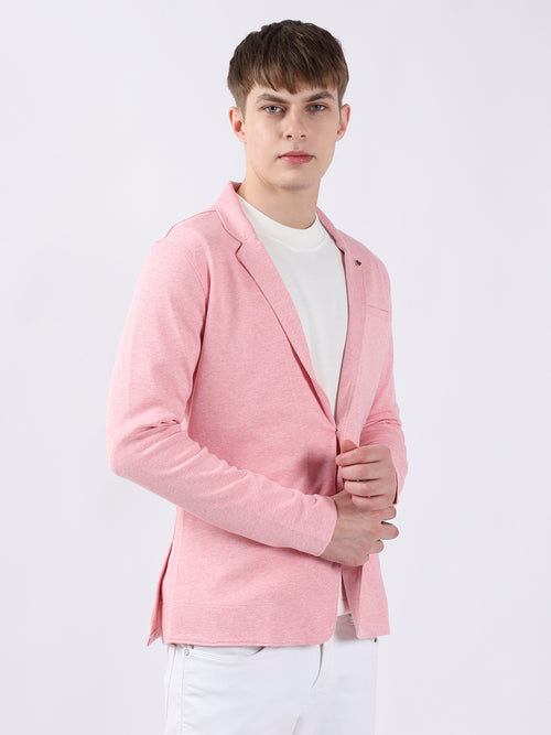 PINK CASUAL LIGHTWEIGHT BLAZER