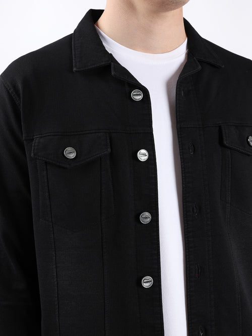 BLACK DENIM JACKET