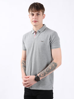 GREY MILANCH BASIC MEN POLO