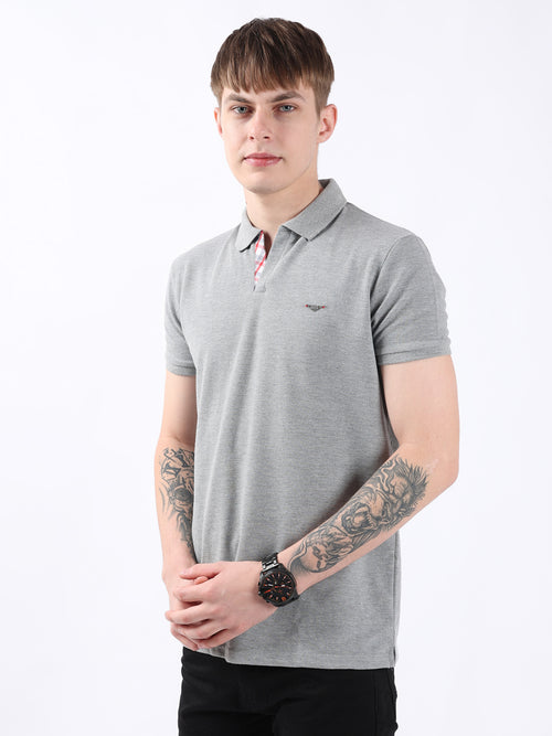 GREY MILANCH BASIC MEN POLO