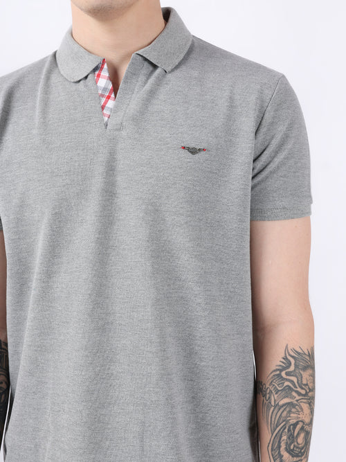 GREY MILANCH BASIC MEN POLO