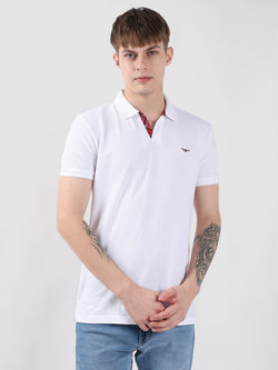 CLASSIC WHITE MEN'S POLO T-SHIRT