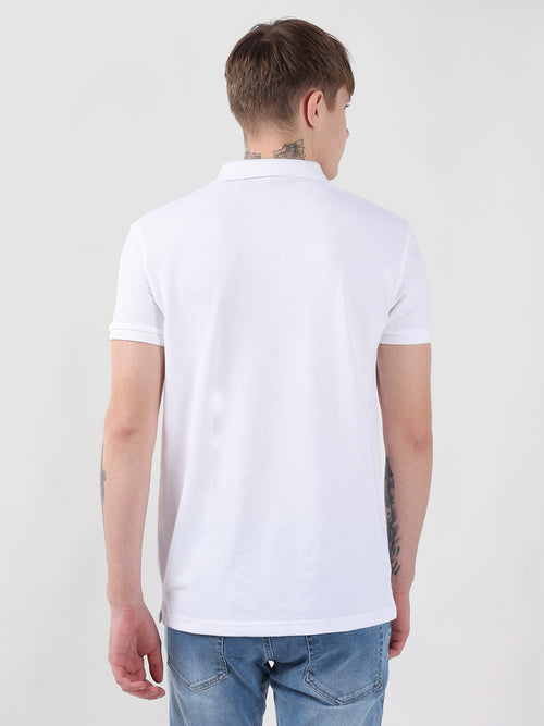 WHITE BASIC MEN POLO