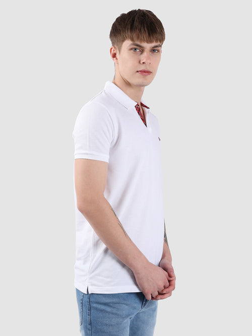 WHITE BASIC MEN POLO