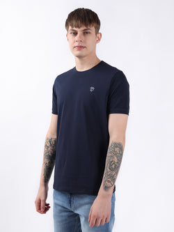 NAVY ROUND NECK LIGHT WEIGHT T-SHIRT