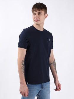 NAVY ROUND NECK LIGHT WEIGHT T-SHIRT