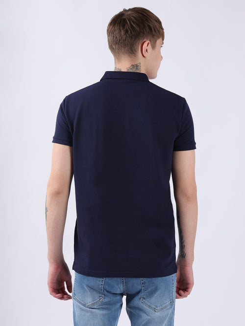 NAVY BASIC MEN POLO