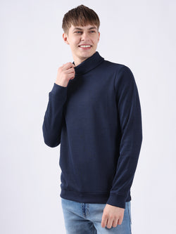 NAVY LONG SLEEVE TURTLE NECK