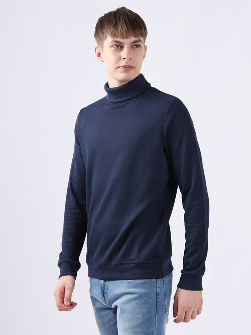 NAVY LONG SLEEVE TURTLE NECK