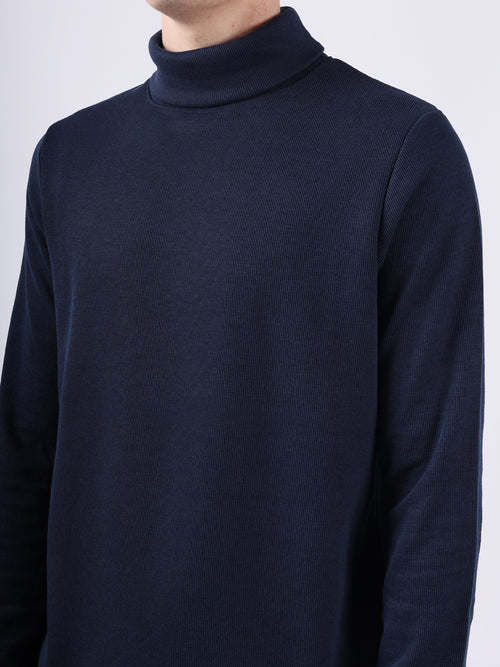 NAVY LONG SLEEVE TURTLE NECK