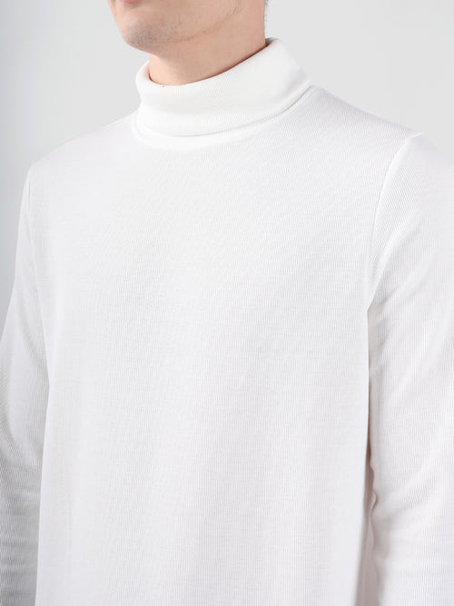 OFFWHITE LONG SLEEVE TURTLE NECK