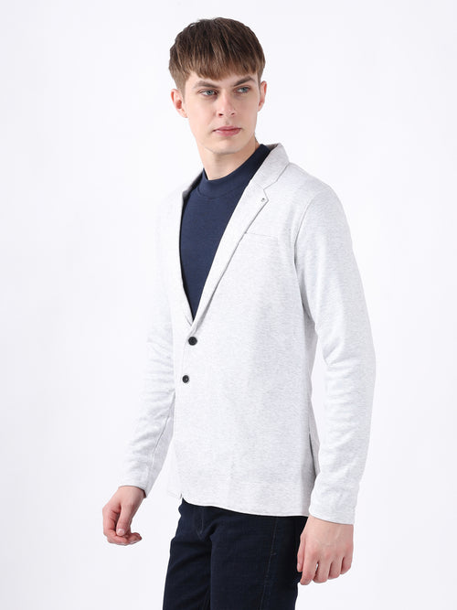 WHITE CASUAL LIGHTWEIGHT BLAZER