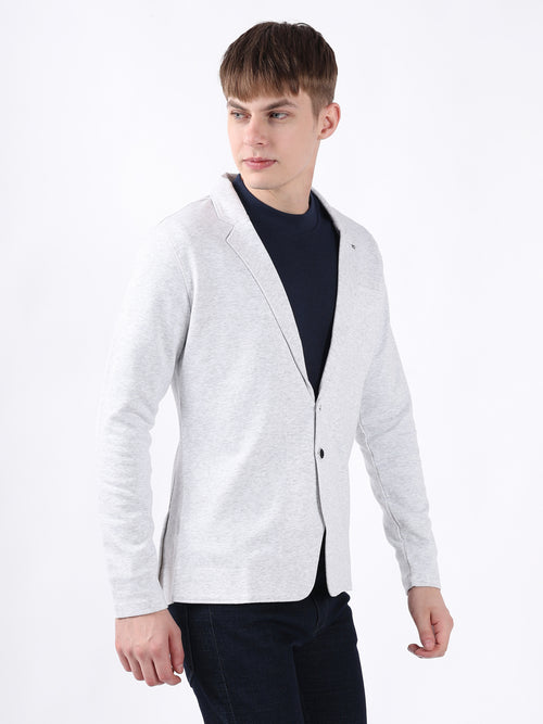 WHITE CASUAL LIGHTWEIGHT BLAZER