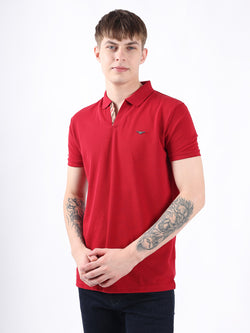 CHILLY RED BASIC MEN'S POLO T-SHIRT