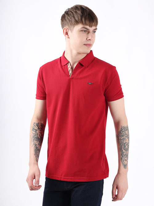 CHILLY RED BASIC MEN'S POLO T-SHIRT