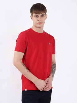 RED ROUND NECK LIGHT WEIGHT T-SHIRT