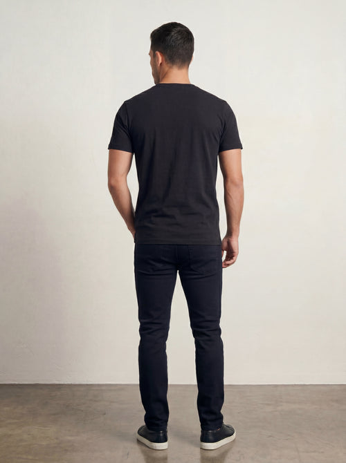 Men’s "Apex Wing" Graphic T-Shirt – Crisp Black & Silver